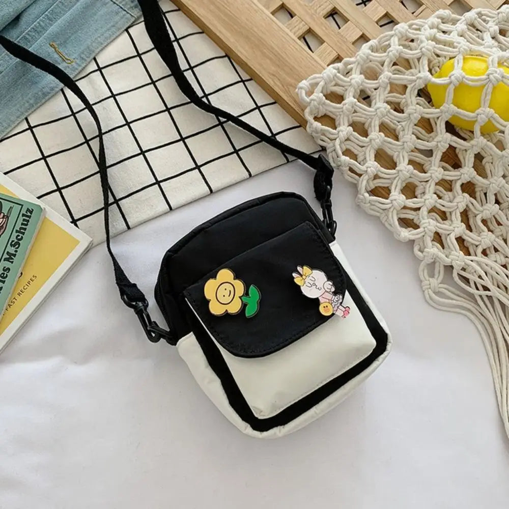 Girls Crossbody Purse Cute Crossbody Bag Nylon Little Purses Mini Shoulder Bags Wallets for Girls