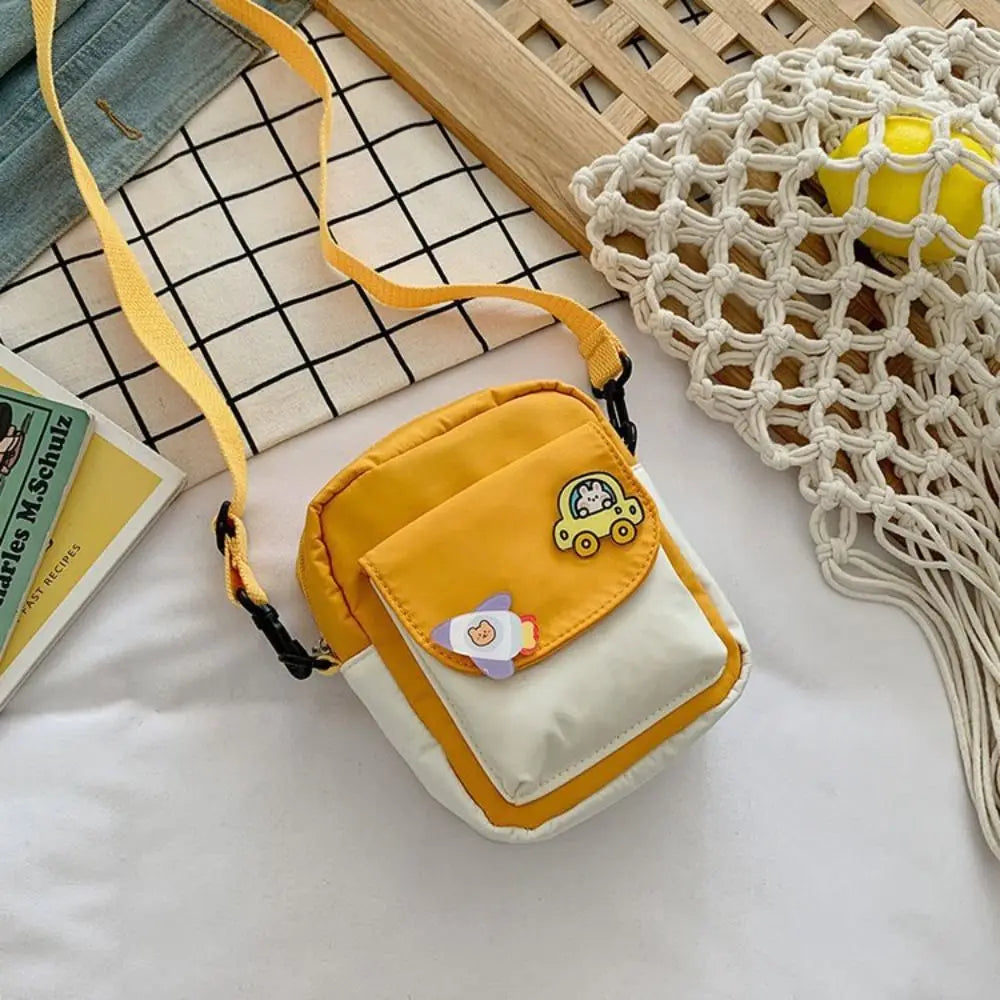 Girls Crossbody Purse Cute Crossbody Bag Nylon Little Purses Mini Shoulder Bags Wallets for Girls