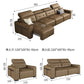 Electric Convertible Leather Sofa Bed with Adjustable Headrest