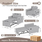 3-in-1 Convertible Sofa Bed with USB & Type-C | Single Pull-Out Sleeper Chair