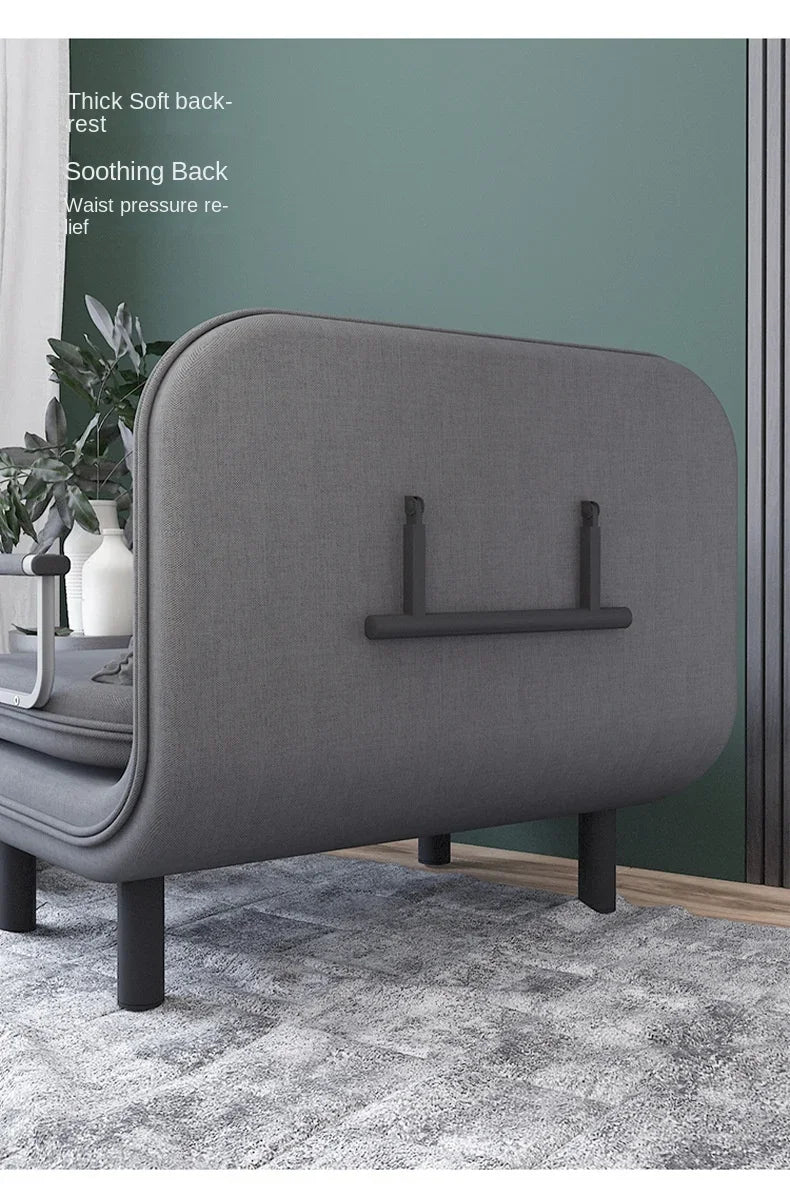 Modern Grey Sofa Bed – Folding Recliner for Small Apartments