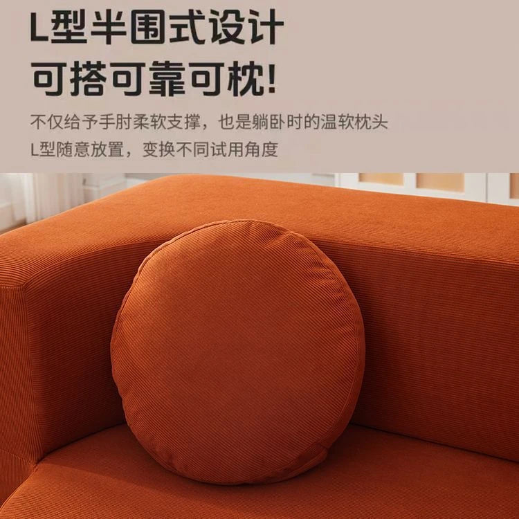 Vacuum Compressed Foldable Sofa Bed – Pure Sponge Multifunctional Modular Living Room Couch | Space-Saving Special Shaped Floor Sofa for Bedroom & Lounge