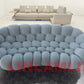 Modular Curved Cloud Sofa – Contemporary Fabric Sectional Couch