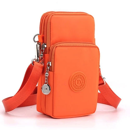 Small Crossbody Bags for Women Mini Mobile Phone Purses with Crossbody Strap Phone Purse Shoulder Bag Nylon Arm Bag