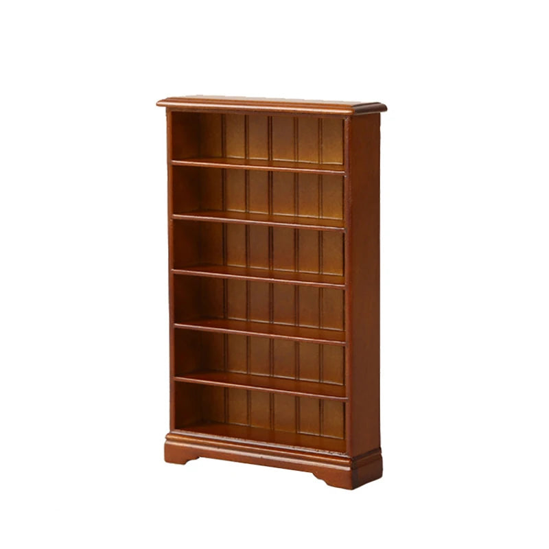 1/12 Multifunction Wood Cabinet Bookcase Cabinet Miniature Furniture Handcrafted Wall Cabinet Dollhouse