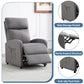 Relaxo Push-Back Recliner Chair with Lumbar Support & Adjustable Leg Rest - Manwatstore