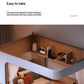 Kids Floating Bunk Bed with Bookshelves & High Guardrail | Twin Loft Bed with Storage