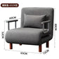 Modern Grey Sofa Bed – Folding Recliner for Small Apartments