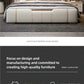 Modern Italian Luxe Leather Upholstered Bed