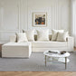 Modular L-Shape Sofa Bed – Corduroy Cloud Corner Couch