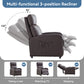 Relaxo Push-Back Recliner Chair with Lumbar Support & Adjustable Leg Rest - Manwatstore