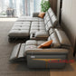 Modern L-Shaped Electric Recliner Sofa Bed – Italian Leather Sectional Couch