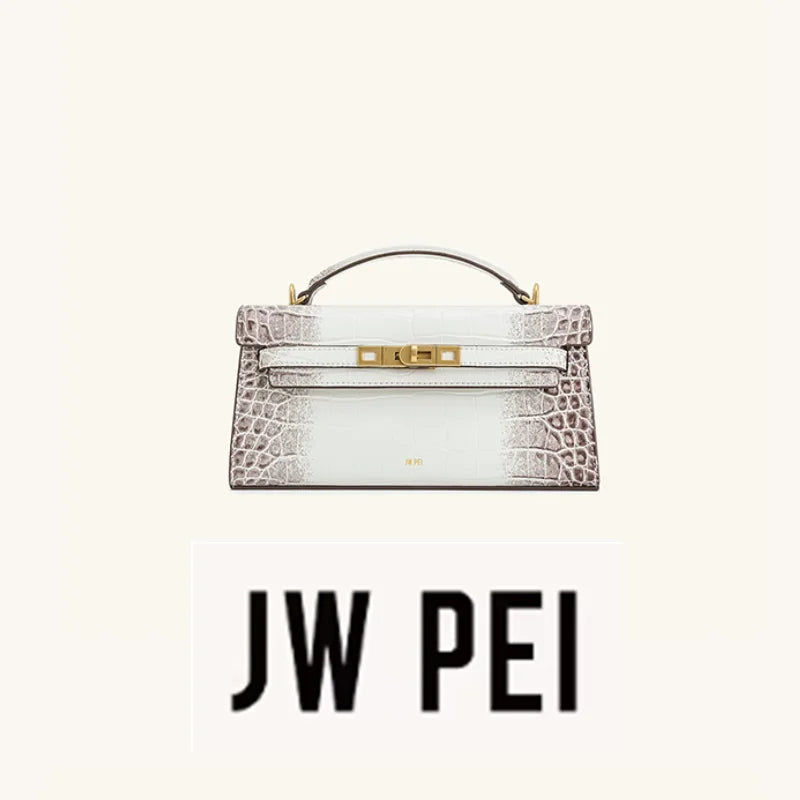 JW PEI handbag Noor crocodile pattern bag new high-end hand-held French crossbody bag women&