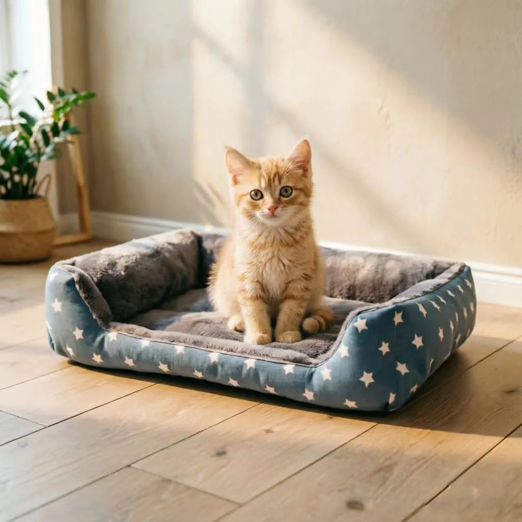2023 Warm Soft Plush Pet Bed for Small Medium Large Dogs Round Cat Bed House Dogs Mat Dog Sleep Kennel Mat Cama Perro