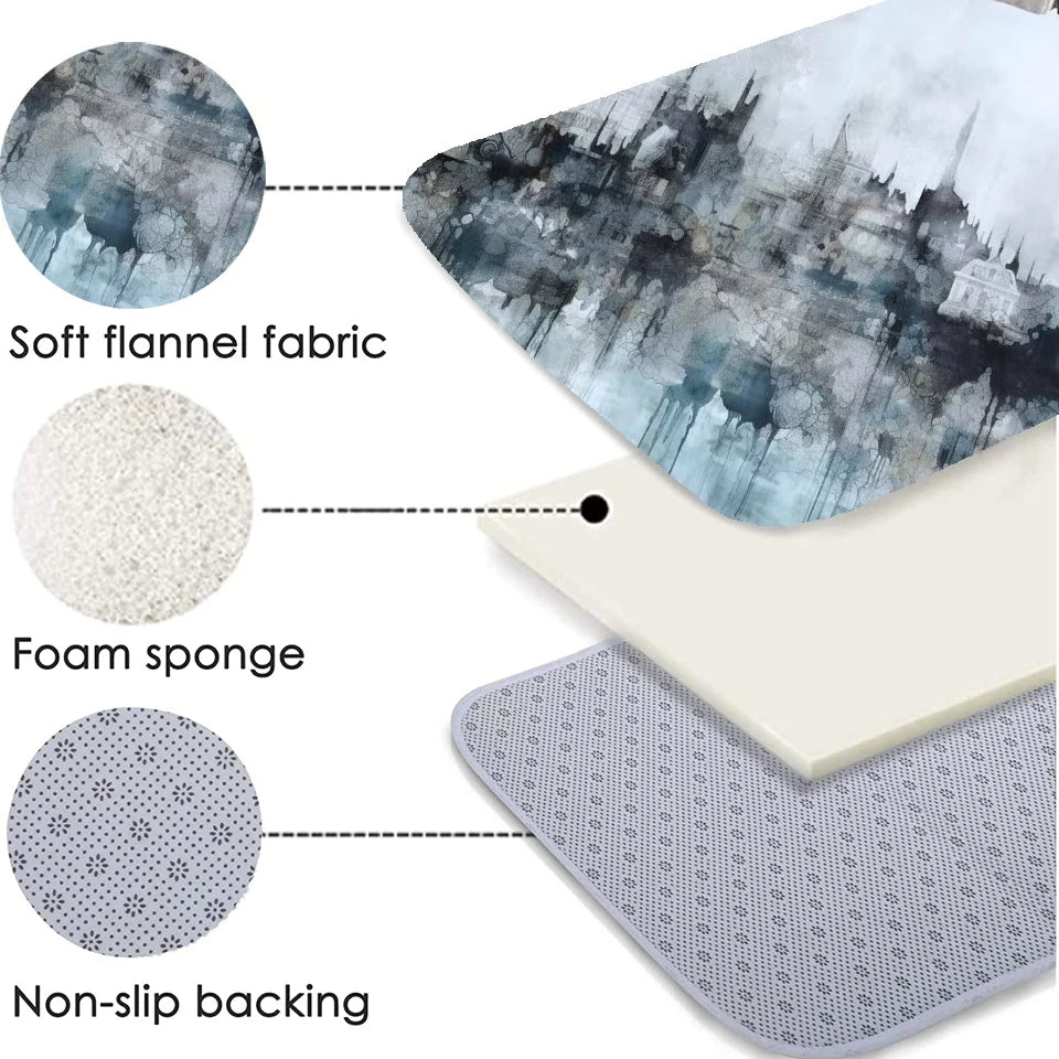 Block Geometry Modern Style Living Room High-end Carpet Decoration Bedroom Non-slip Washable Household Rug Soft Plush Study Mat