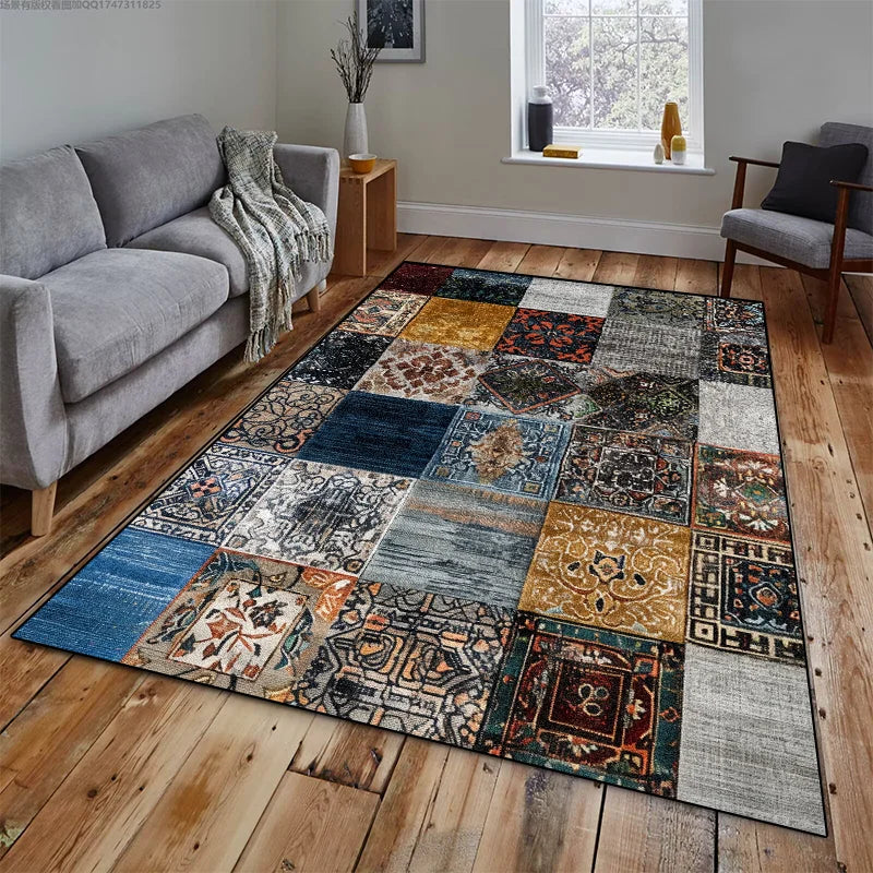 Geometric Carpet Living Room 200x300 Bedroom Carpet Large Area Rugs for Home Decoration Abstract Non-slip Sofa Custom Floor Mats