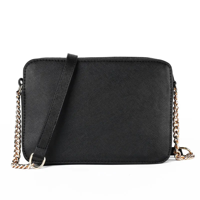 Fashion New Style Small Square Bag Cross Pattern PU Leather Women&