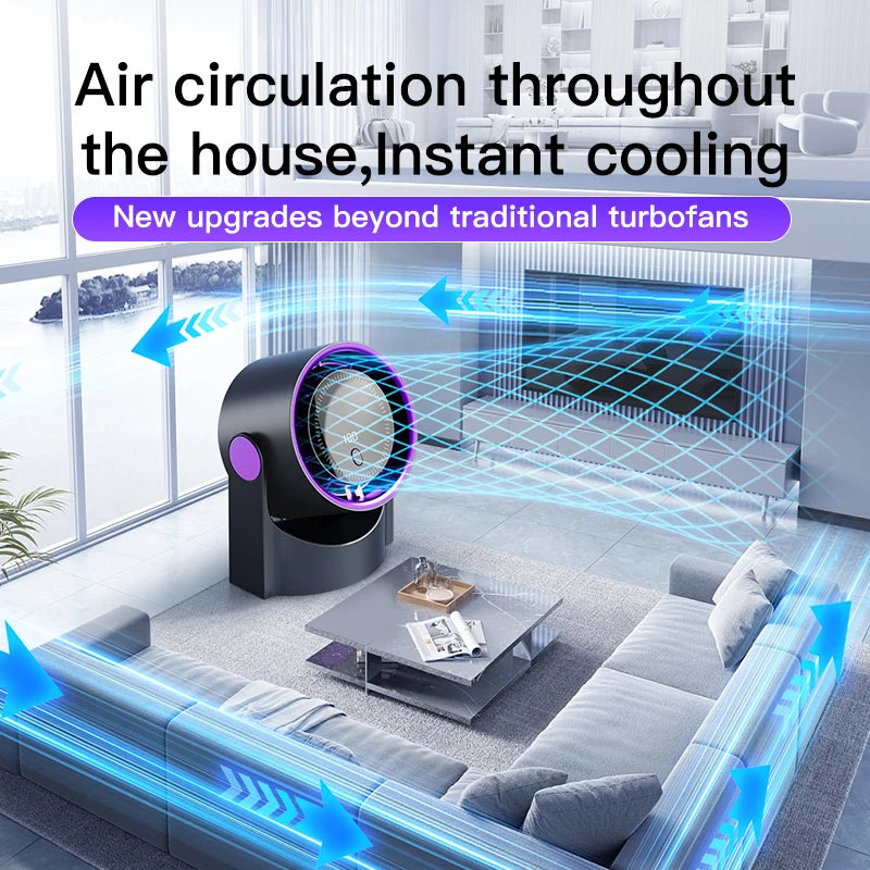 TINSOL Multi-function electric fan air circulator, wireless portable home silent ventilator desktop wall ceiling fan, air cooler