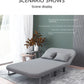 Modern Grey Sofa Bed – Folding Recliner for Small Apartments