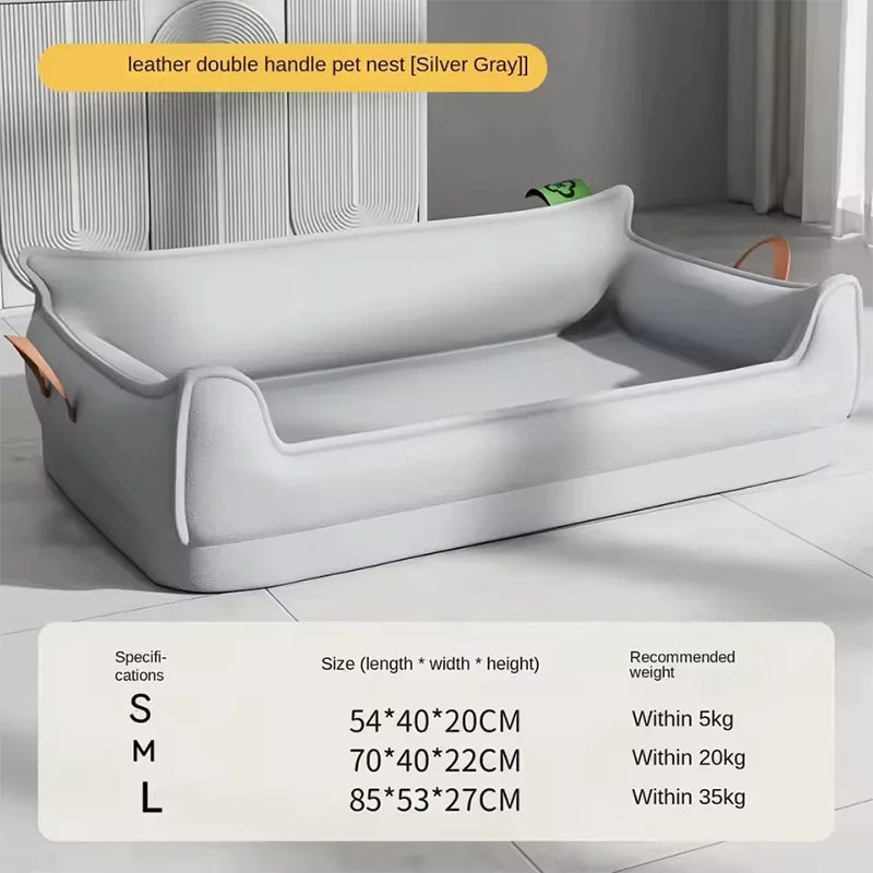 Waterproof Four Seasons Dog Bed Scratch Resistant Bite Proof Removable Washable Pet Sleeping Pad Comfort Large Pet Nest Cushion