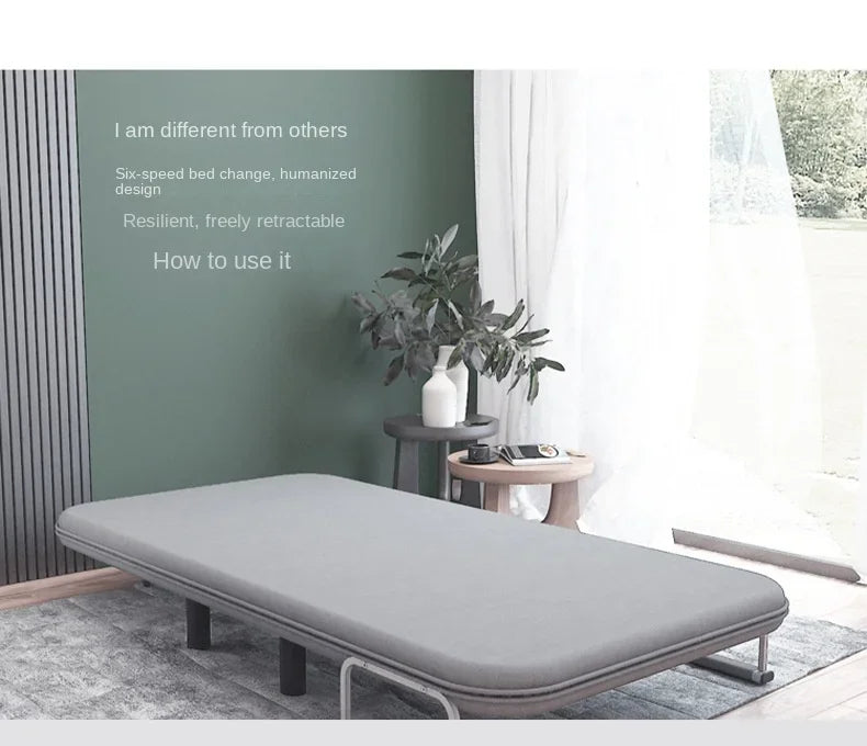 Modern Grey Sofa Bed – Folding Recliner for Small Apartments