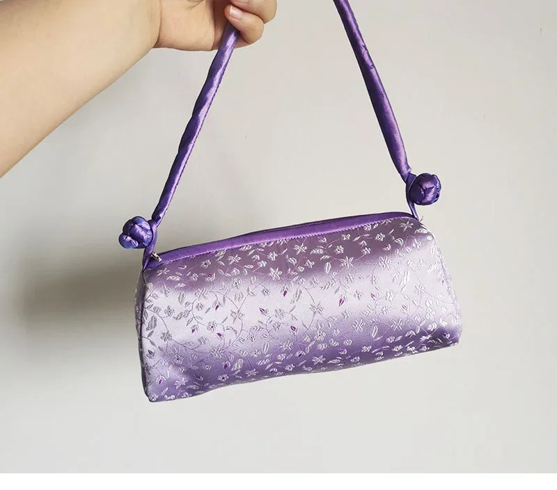 Fashion Luxury Cosplay Chinese Style Silk Bag Women Handbag Hand Embroidery Totes Cheongsam Female Cosplay Bags Clutch
