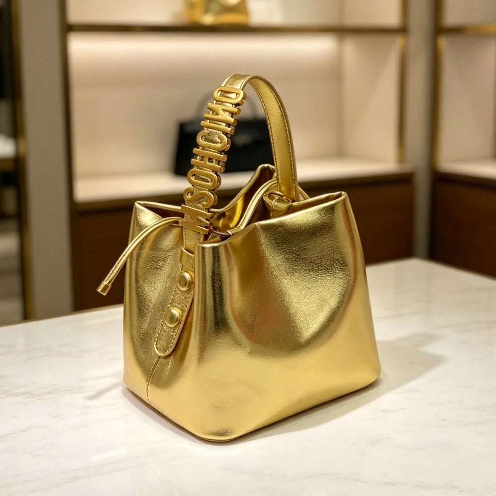 Women Woven Bucket Bag Crossbody Shoulder Tote Handbag Purse Basket Weaving Work Commuter Casual Style 2026 New