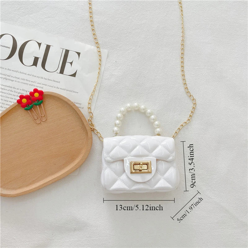 Fashion Kids PU Leather Crossbody Bags Girls Heart Shoulder Bags Children Mini Coin Purses Jelly Bag Kids Handbag Gifts