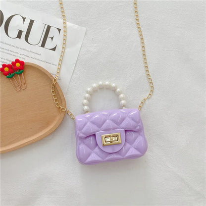 Fashion Kids PU Leather Crossbody Bags Girls Heart Shoulder Bags Children Mini Coin Purses Jelly Bag Kids Handbag Gifts