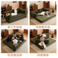 Modular Folding Sofa Bed – Retro Style Compression Lounge Sofa for Living Room & Bedroom