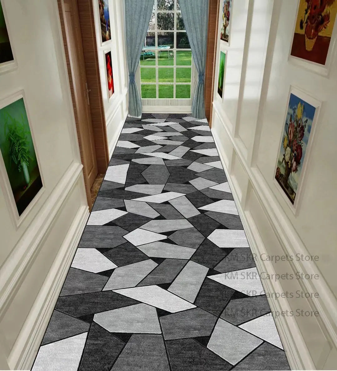Corridor Carpet Long Hallway Area Rug Geometric Living Room Hall Carpets Kitchen Aisle Mat Room Decoration Floor Mats Alfombra