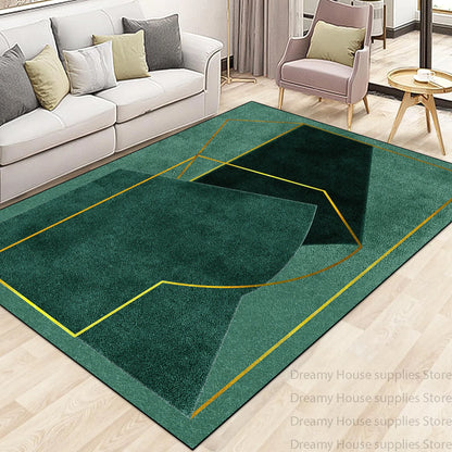 Modern Light Luxury Carpet Living Room Machine Washable Home Decoration Non-slip Rug Bedroom Dining Room Easy Clean Foot Mat
