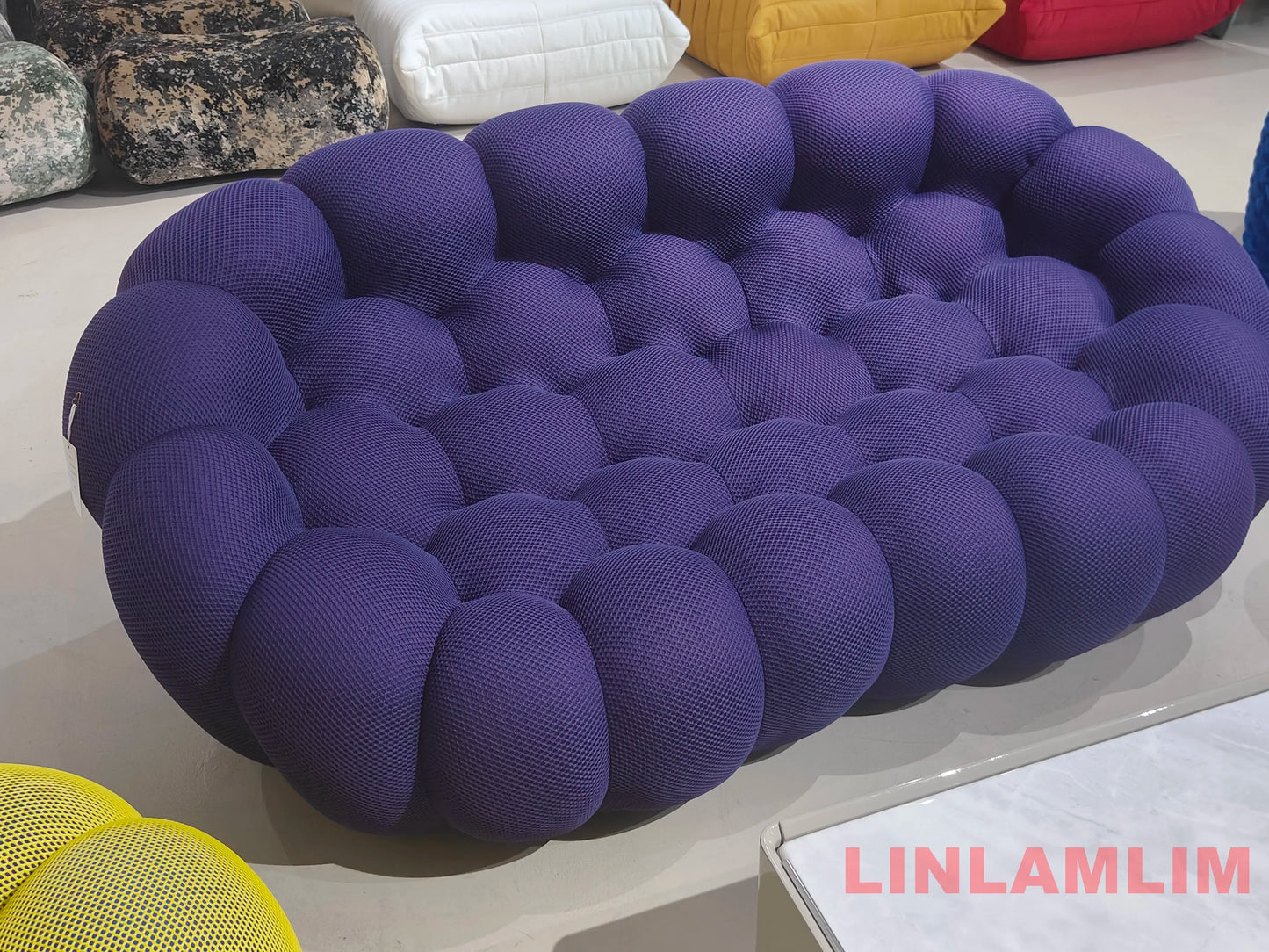 Modular Curved Cloud Sofa – Contemporary Fabric Sectional Couch