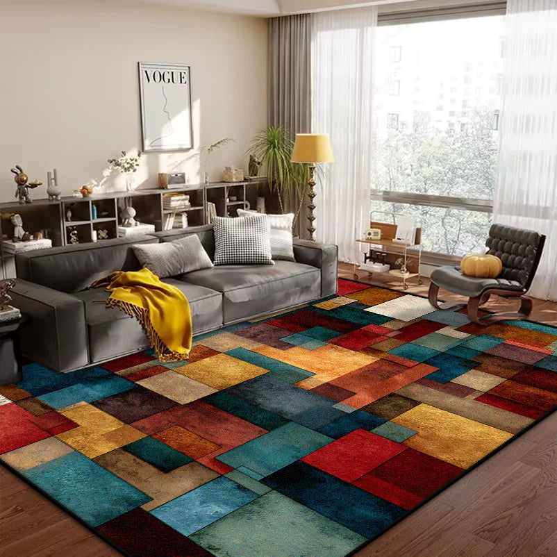 Geometric Abstract Carpet Living Room Bedroom Carpet Large Area Rugs for Home Decoration Non-slip Sofa Custom Floor Mats 200x300