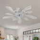 Modern LED Ceiling Fan with Remote Control, 6 Speeds & 3 Colour Temperatures