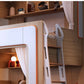 Kids Floating Bunk Bed with Bookshelves & High Guardrail | Twin Loft Bed with Storage
