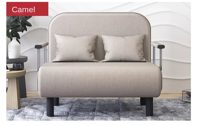 Modern Grey Sofa Bed – Folding Recliner for Small Apartments