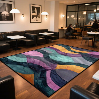 CARPET FOR LIVE ROOM Washable Large Area Rugs Abstract Style Area Rug Non-slip Decoration Home Modern Red Entrance Door Mat