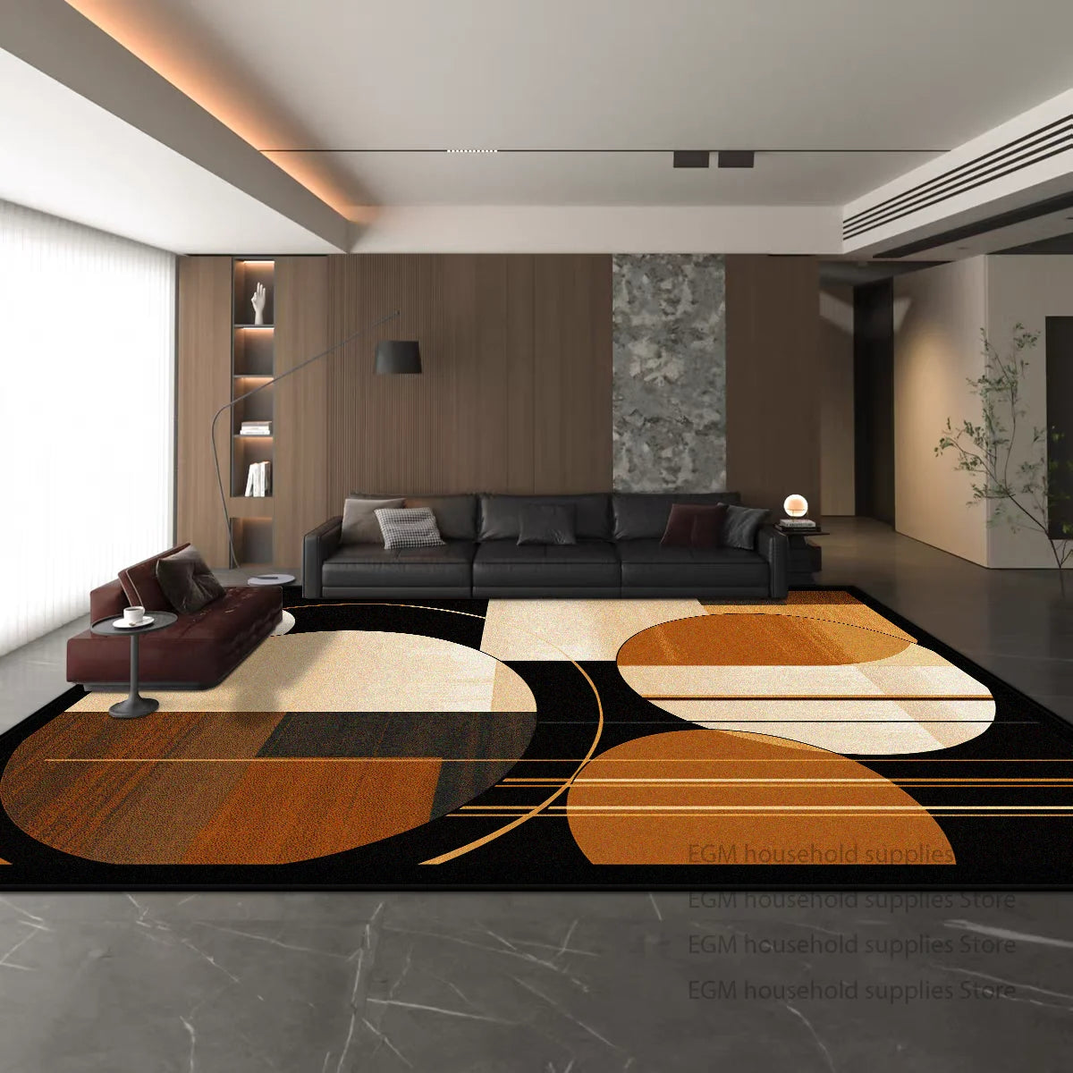 Modern American Style Carpet for Living Room Decoration Bedroom Bedside Large Area Rug Home Entrance Antiskid Absorbent Bath Mat