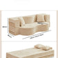 Vacuum Compressed Foldable Sofa Bed – Pure Sponge Multifunctional Modular Living Room Couch | Space-Saving Special Shaped Floor Sofa for Bedroom & Lounge