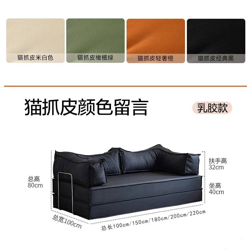 Modular Folding Sofa Bed – Retro Style Compression Lounge Sofa for Living Room & Bedroom
