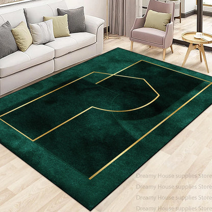 Modern Light Luxury Carpet Living Room Machine Washable Home Decoration Non-slip Rug Bedroom Dining Room Easy Clean Foot Mat