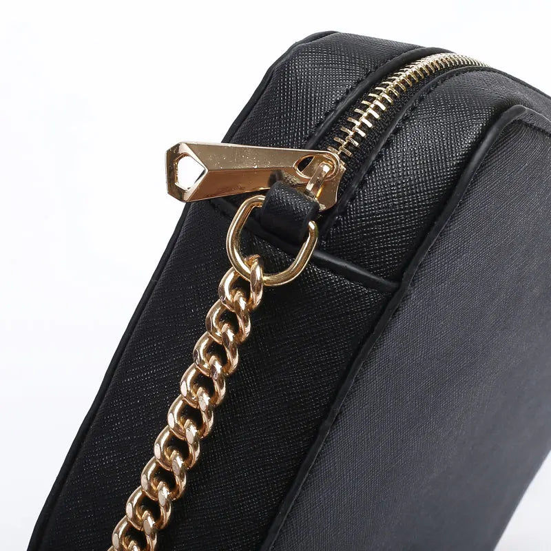 Fashion New Style Small Square Bag Cross Pattern PU Leather Women&