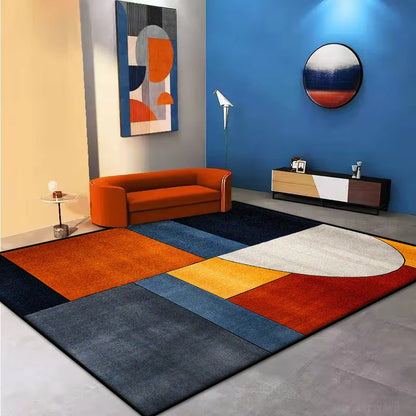 Modern Large Living Room Carpet Decoration Bedroom Washable Geometric Large Area Rugs Non-slip Area Rug Coffee Tables Mat
