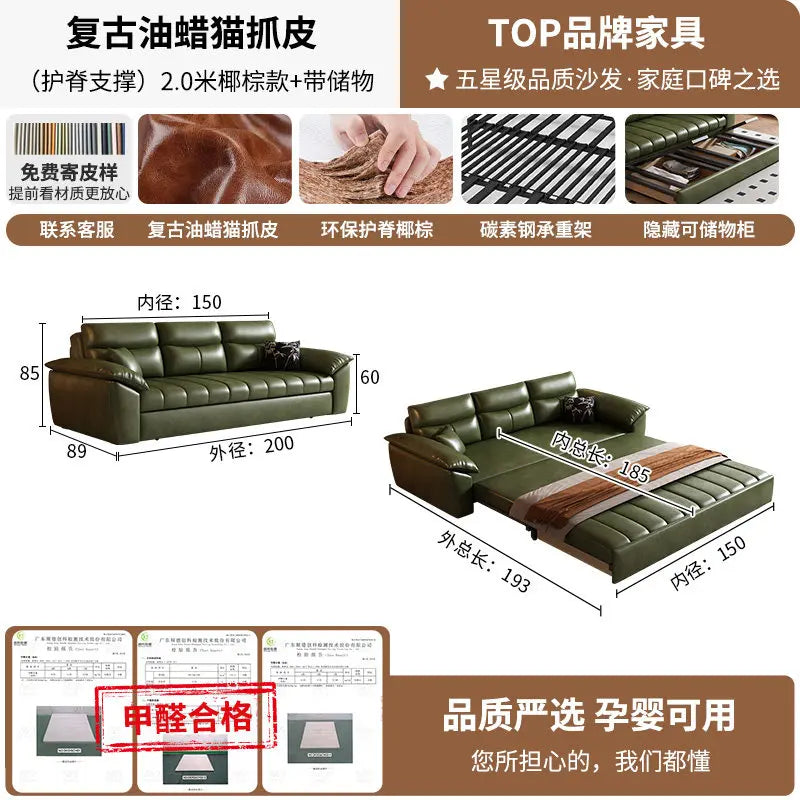 Veloura Premium Sofa Bed – Elegant Modern Living Room Couch - Manwatstore