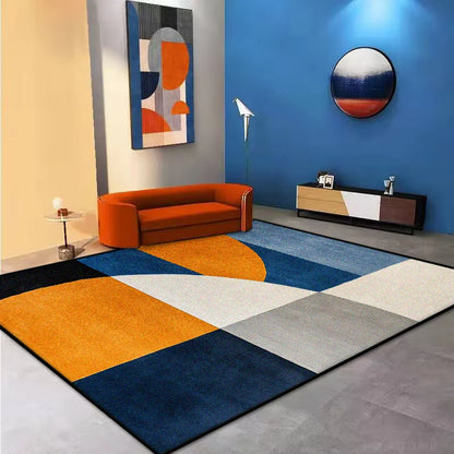 Modern Large Living Room Carpet Decoration Bedroom Washable Geometric Large Area Rugs Non-slip Area Rug Coffee Tables Mat