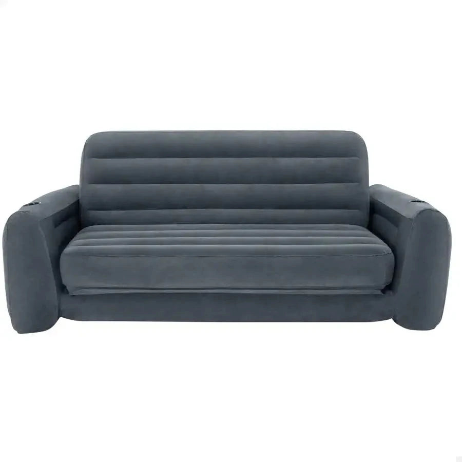 AirLuxe Queen Size Inflatable Sofa Bed – 3-Valve Quick Inflate Camping Couch Manwatstore