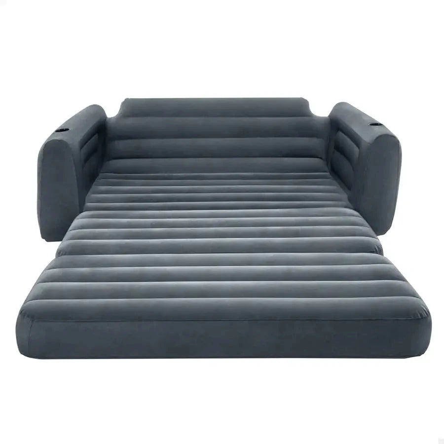 AirLuxe Queen Size Inflatable Sofa Bed – 3-Valve Quick Inflate Camping Couch Manwatstore