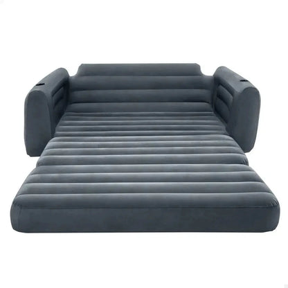 AirLuxe Queen Size Inflatable Sofa Bed – 3-Valve Quick Inflate Camping Couch Manwatstore