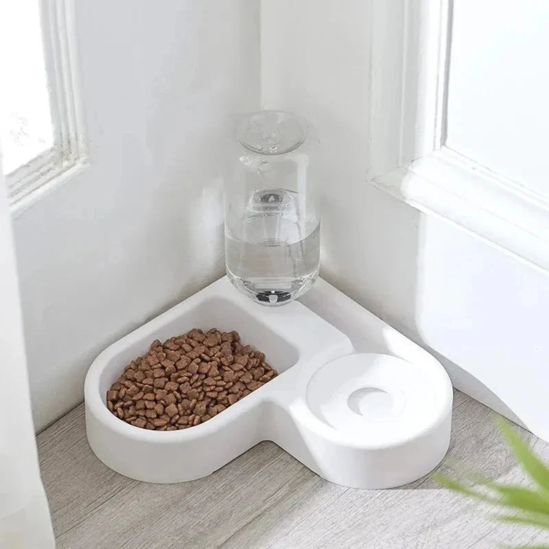 Automatic pet food and water bow